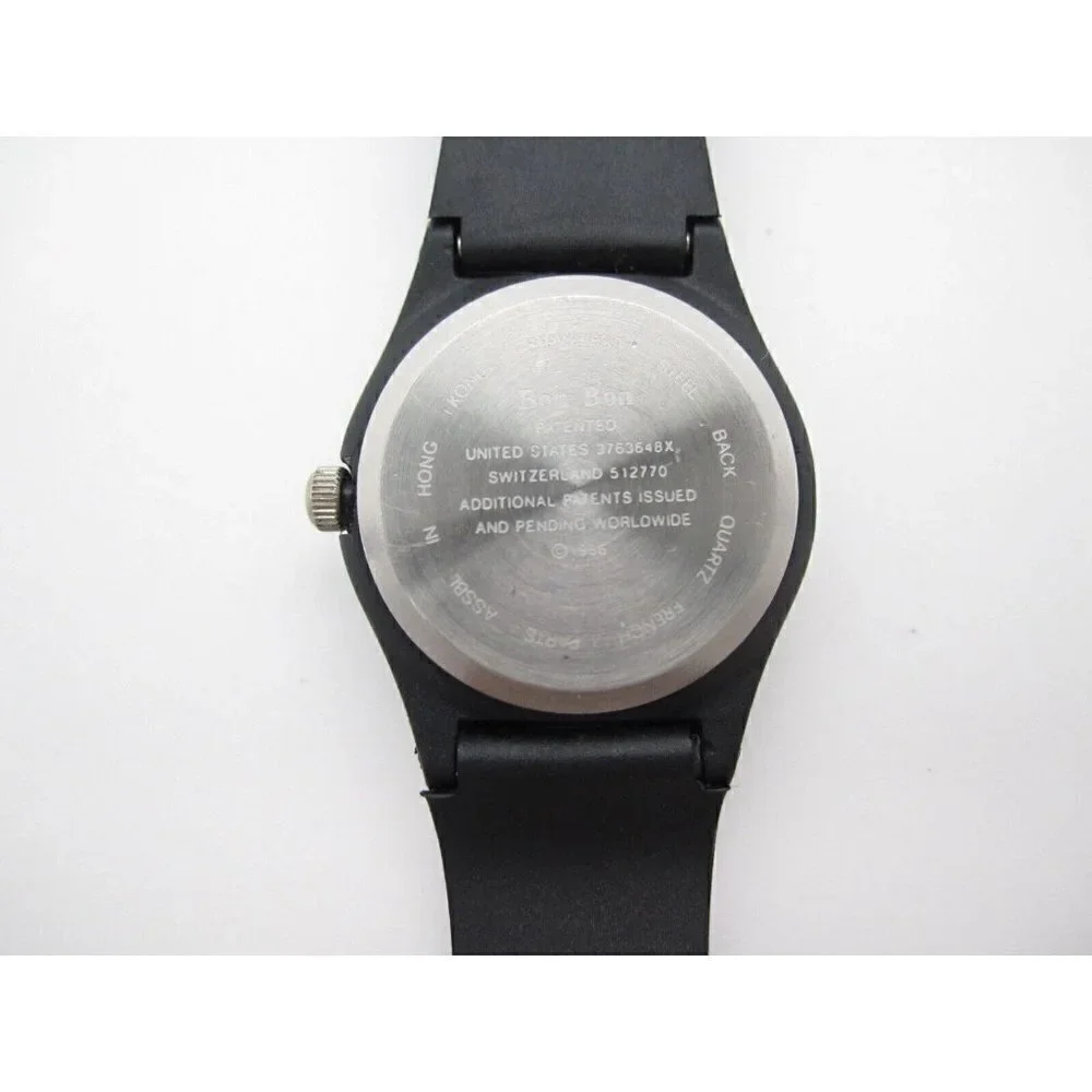 Vintage 1986 Women Bon Bon Quartz WR Analog Dial Rotating Watch (F554)